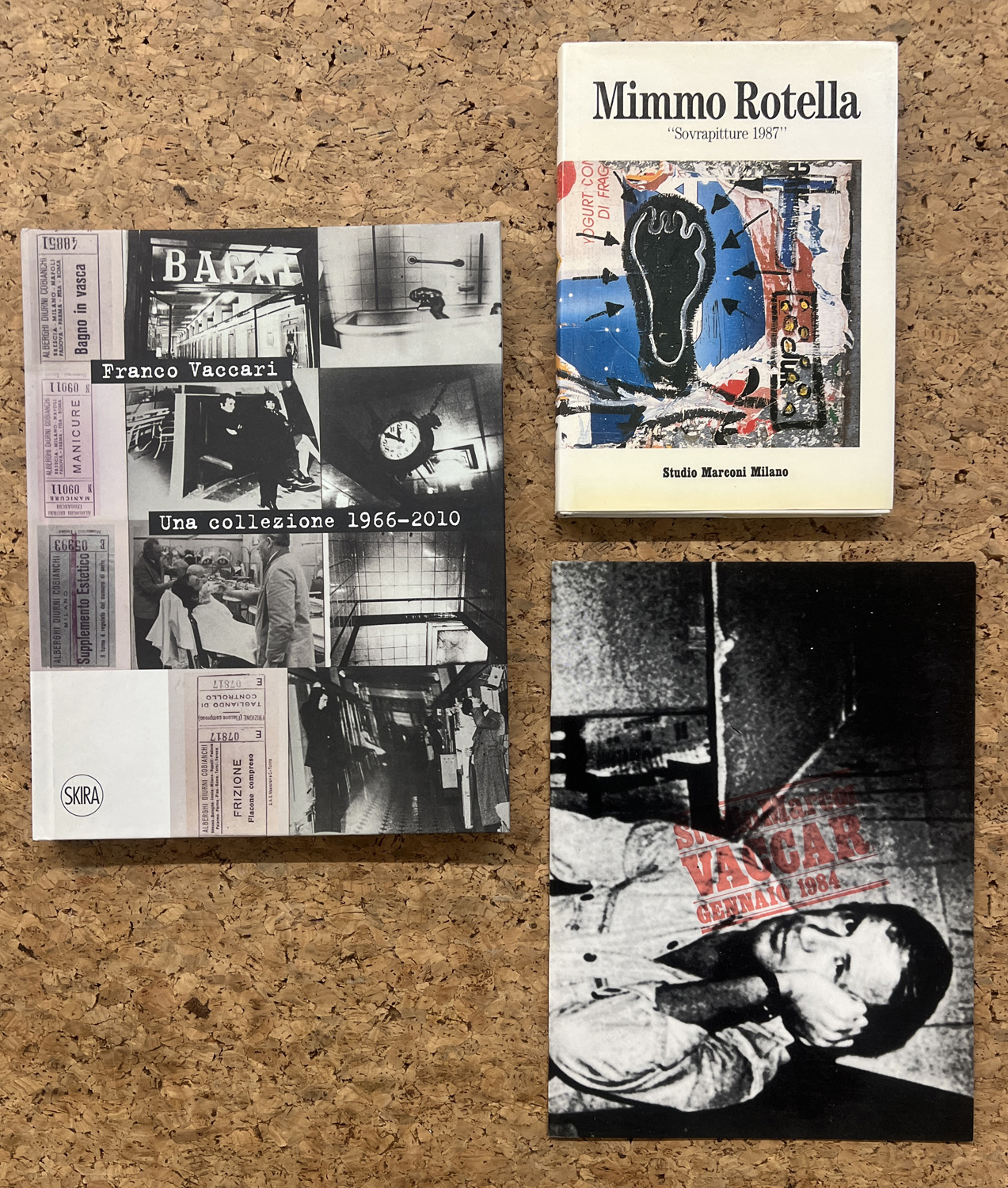 MIMMO ROTELLA E FRANCO VACCARI - Lotto unico di 3 cataloghi