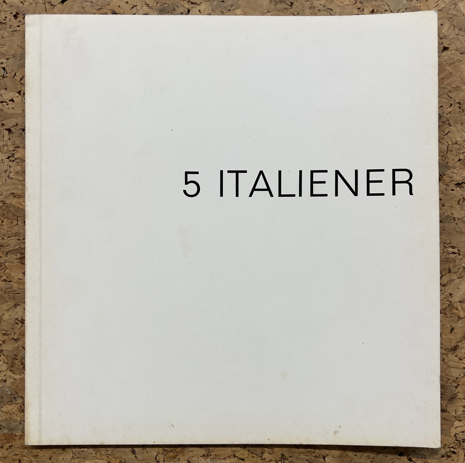 CATALOGHI RARI (ARTE ITALIANA DEL DOPOGUERRA) - 5 italianer. Bonalumi Ceroli Manzoni Munari Pistoletto, 1969