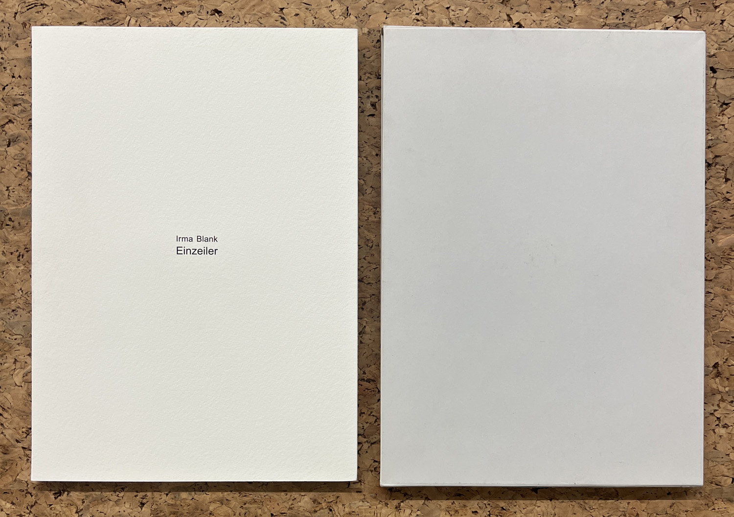 EDIZIONI D'ARTE (IRMA BLANK) - Irma Blank. Einzeiler, 2010