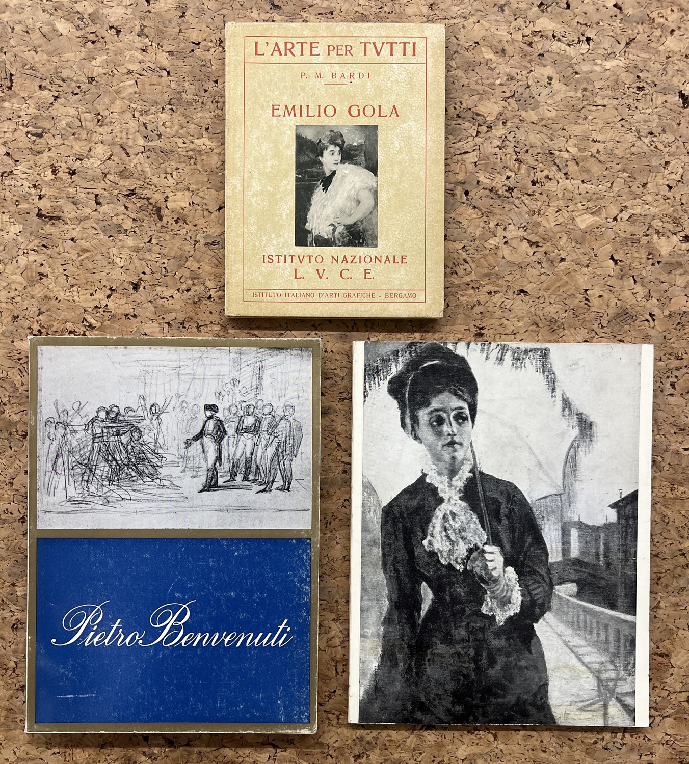 GIOVANNI SEGANTINI, EMILIO GOLA E PIETRO BENVENUTI - Lotto unico di 3 cataloghi