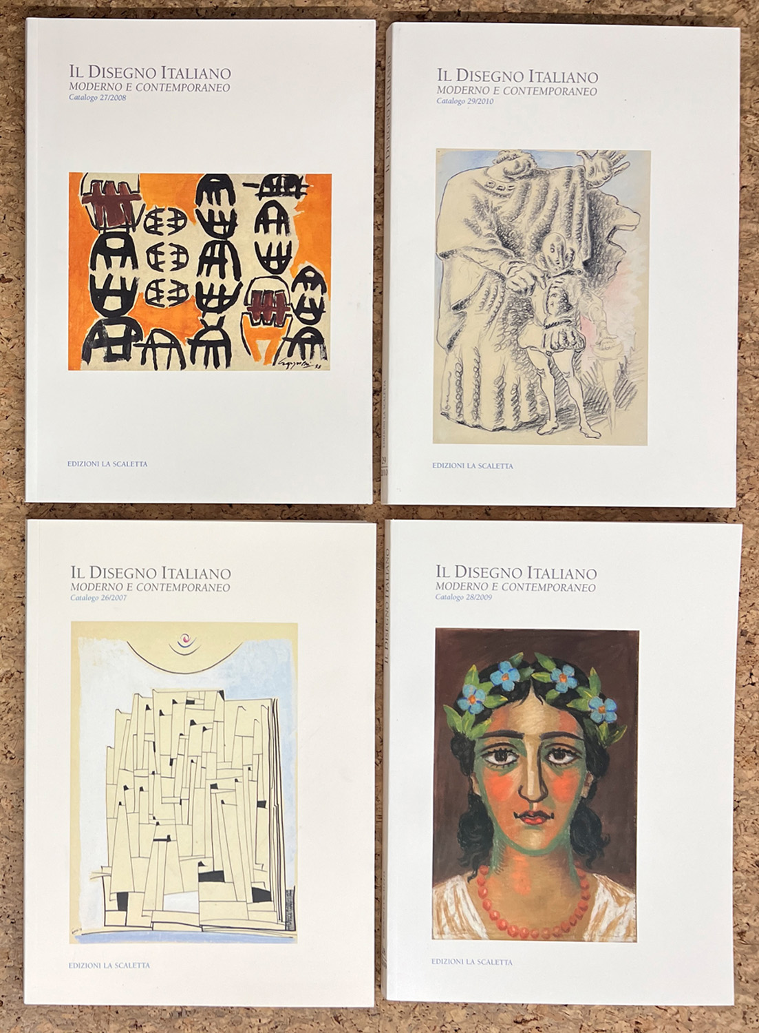 GALLERIA LA SCALETTA, REGGIO EMILIA (IL DISEGNO ITALIANO) - Lotto unico di 4 cataloghi