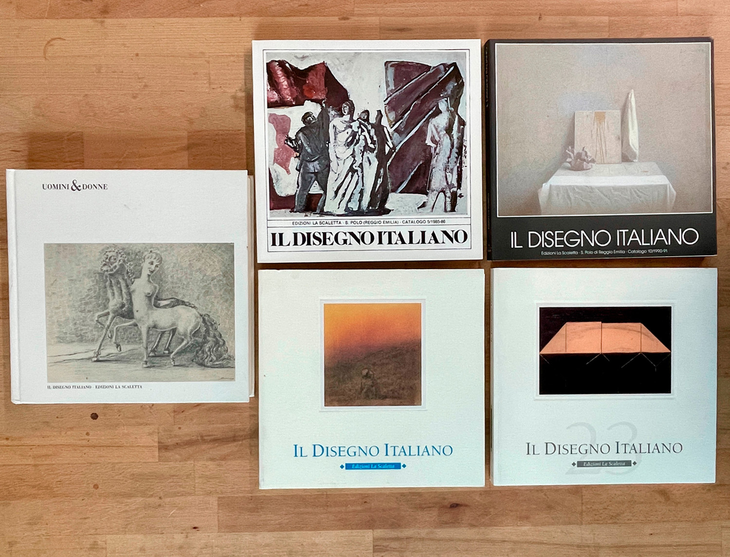 GALLERIA LA SCALETTA, REGGIO EMILIA (IL DISEGNO ITALIANO) - Lotto unico di 5 cataloghi