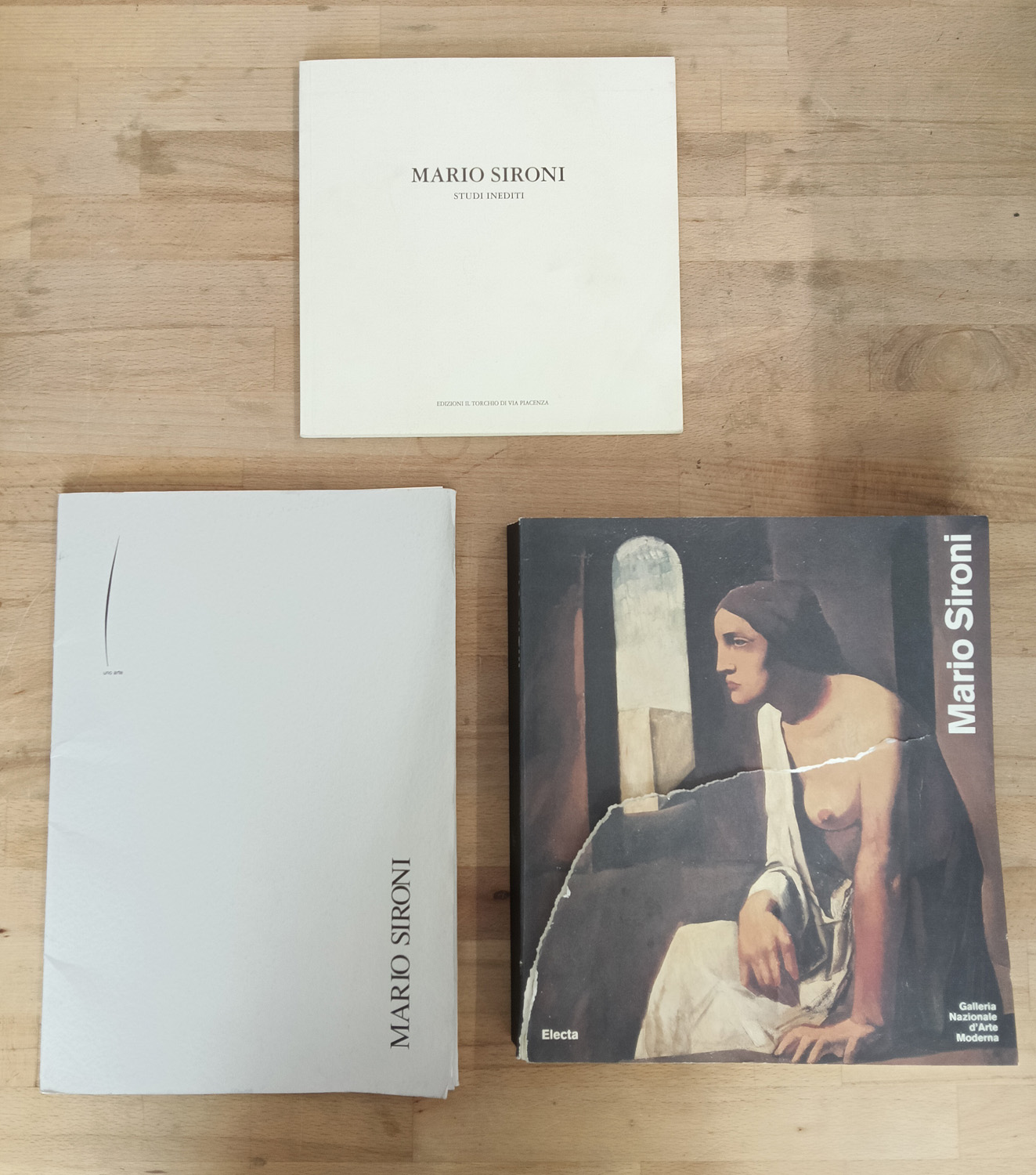 MARIO SIRONI - Lotto unico di 3 cataloghi