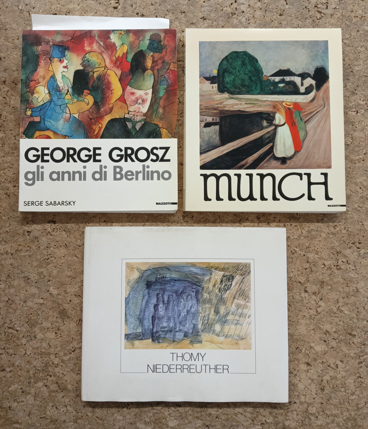 EDVARD MUNCH, THOMY NIEDERREUTHER E GEORGE GROSZ - Lotto unico di 3 cataloghi