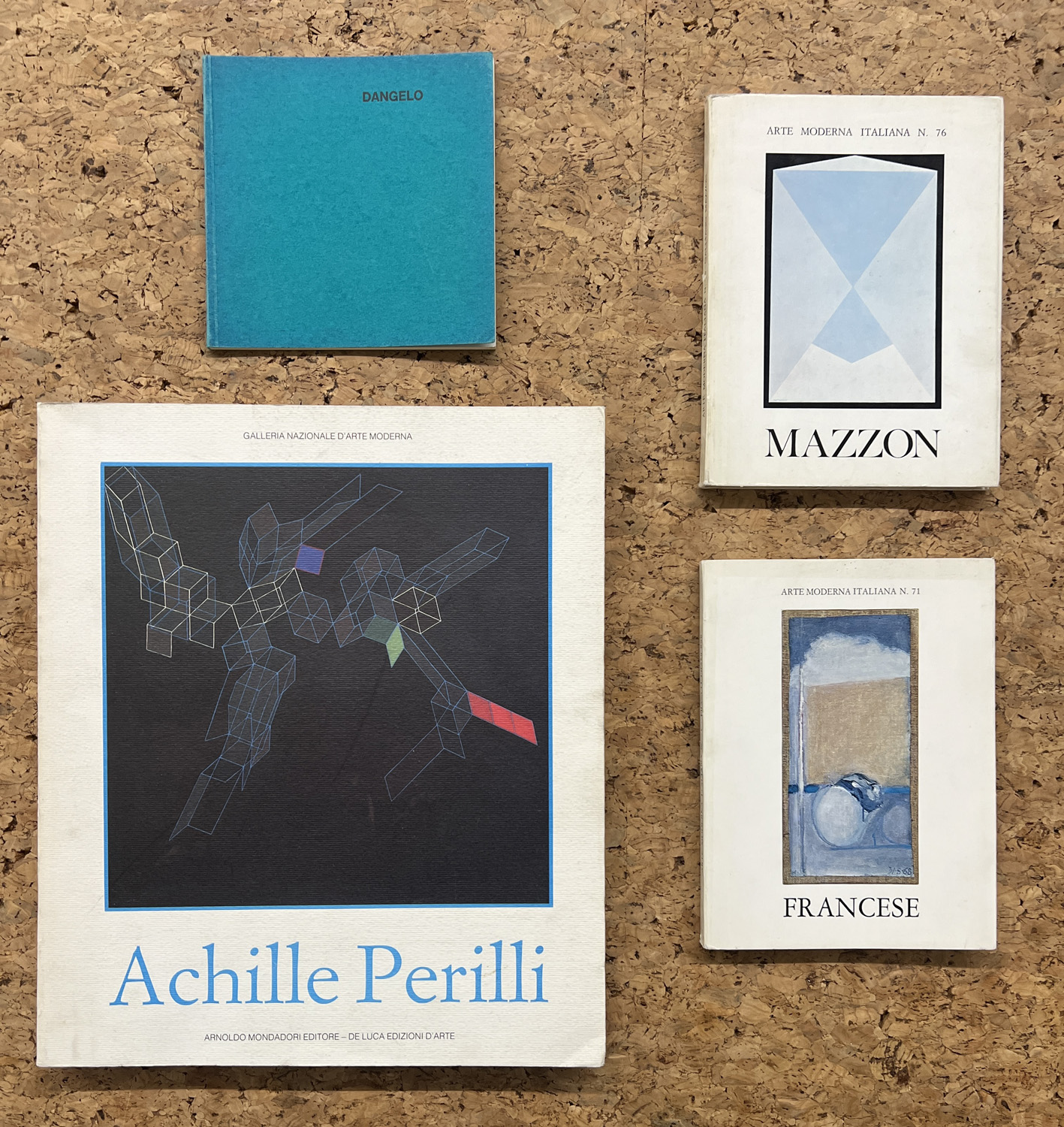 ASTRAZIONE ITALIANA (ACHILLE PERILLI, SERGIO DANGELO, FRANCO FRANCESE E GALLIANO MAZZON) - Lotto unico di 4 cataloghi