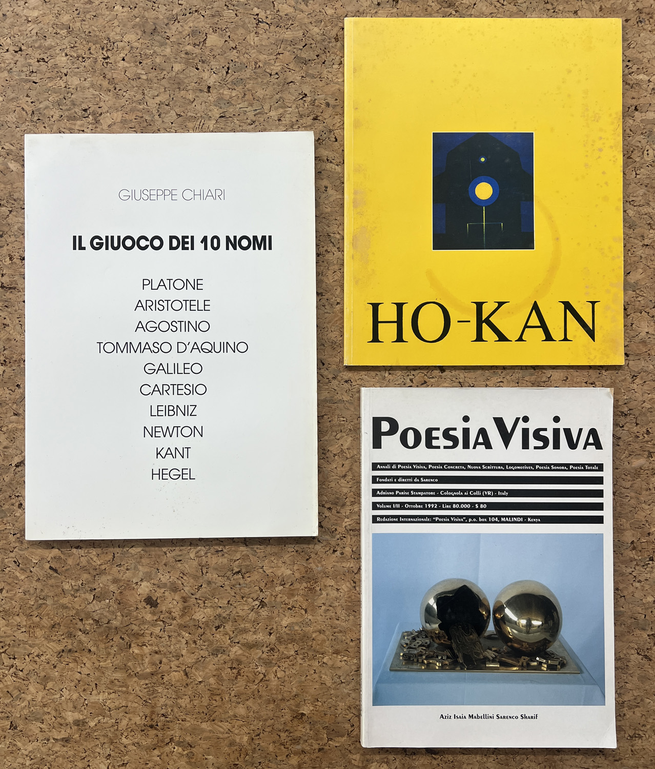 POESIA VISIVA - Lotto unico di 3 cataloghi