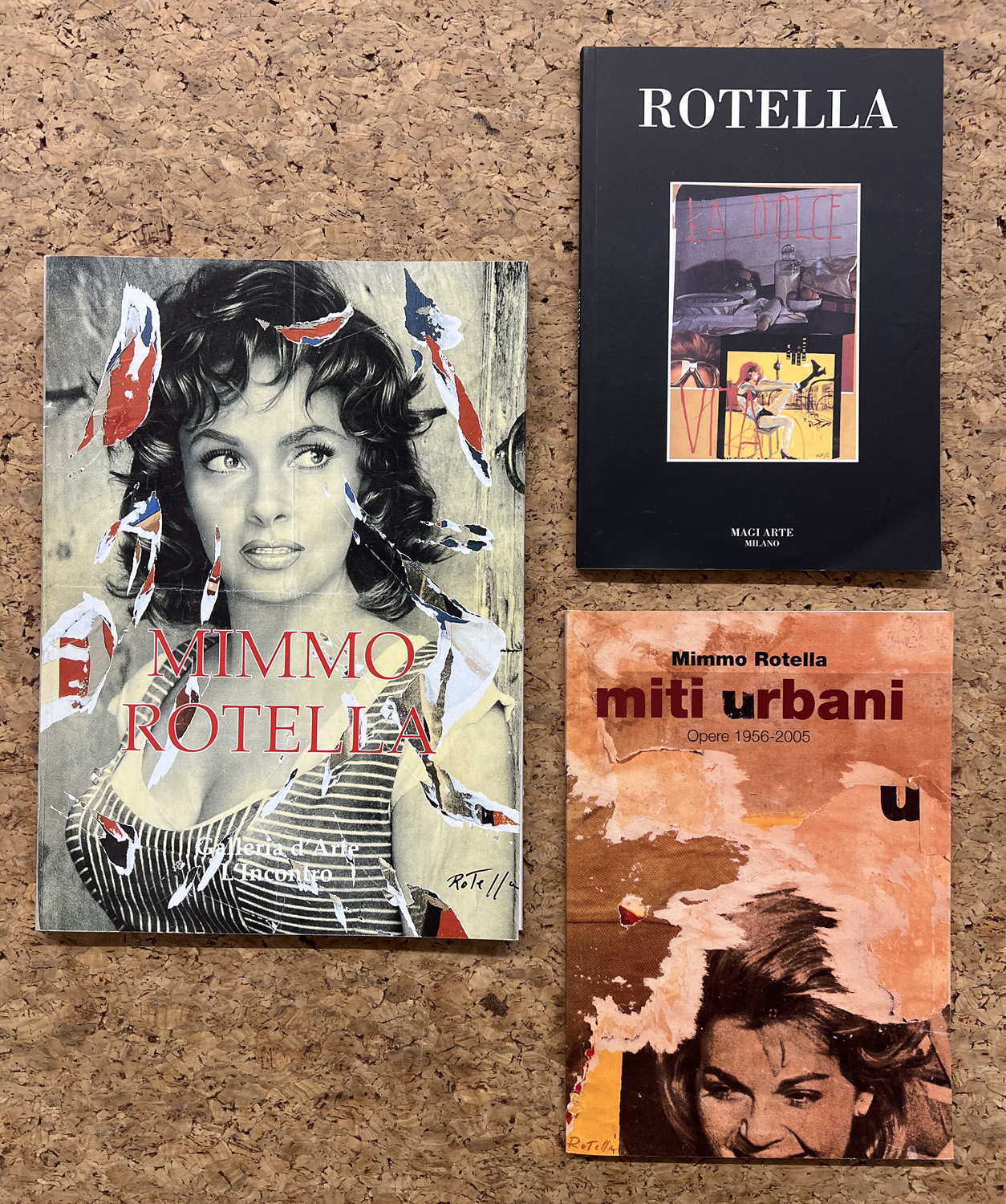 MIMMO ROTELLA - Lotto unico di 3 cataloghi: