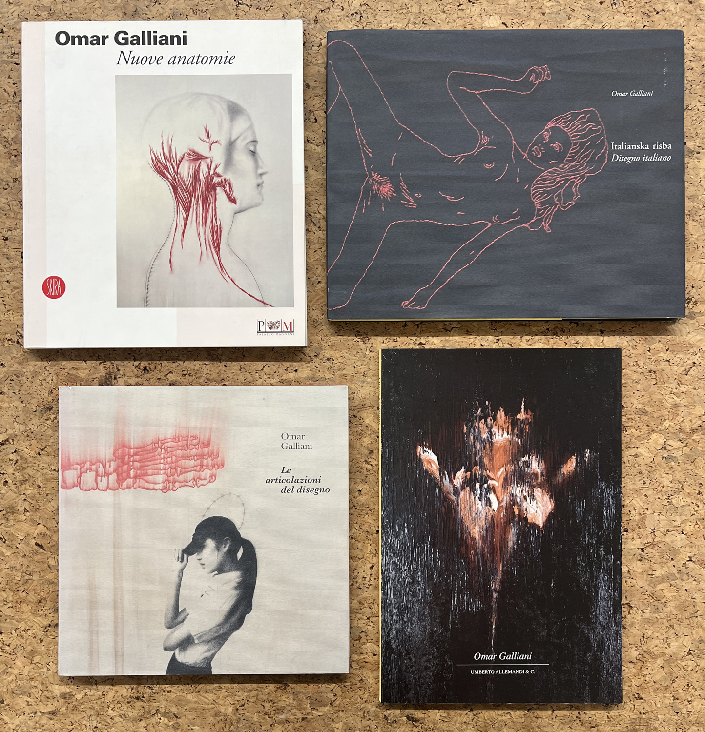 OMAR GALLIANI - Lotto unico di 4 cataloghi