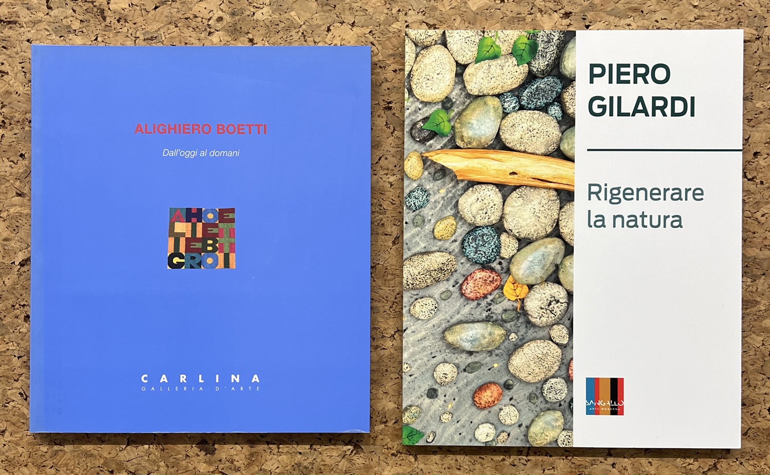 ALIGHIERO BOETTI E PIERO GILARDI - Lotto unico di 2 cataloghi