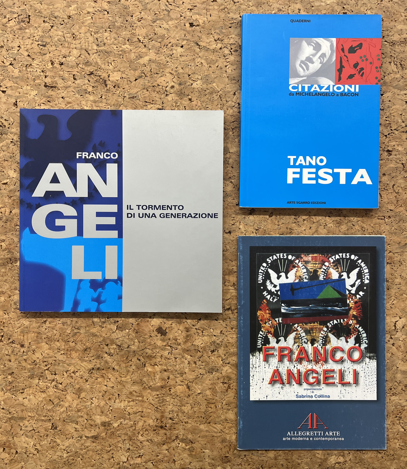 FRANCO ANGELI E TANO FESTA - Lotto unico di 3 cataloghi