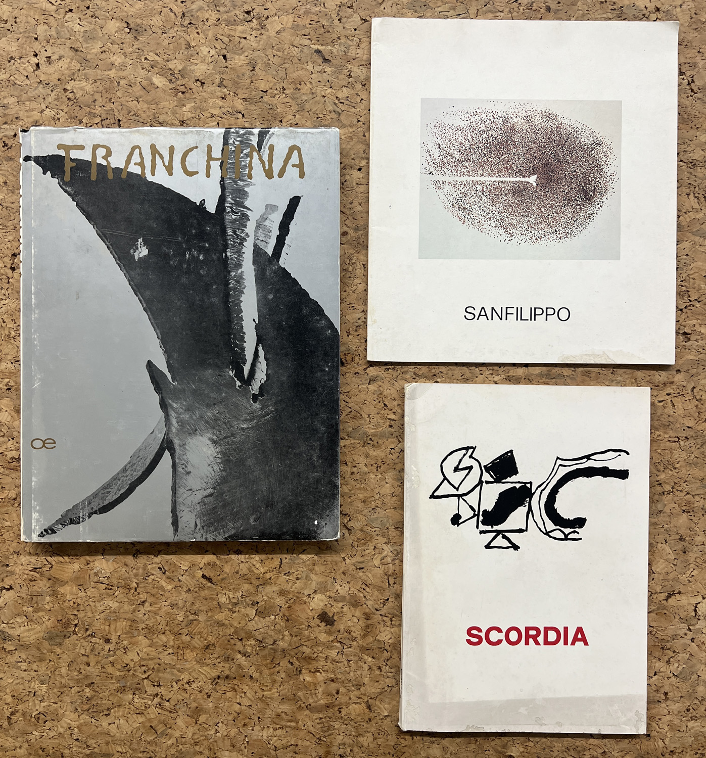 ANTONIO SANFILIPPO, NINO FRANCHINA E ANTONIO SCORDIA - Lotto unico di 3 cataloghi