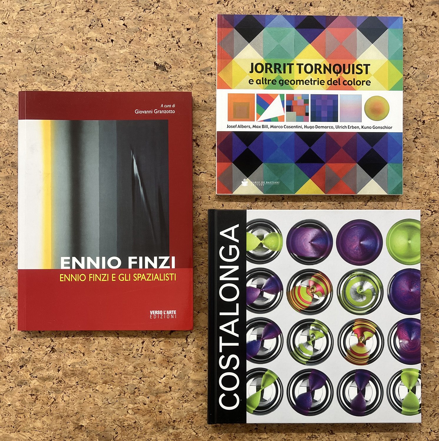 ARTE OPTICAL E CINETICA (COSTALONGA, TORNQUIST E FINZI) - Lotto unico di 3 cataloghi