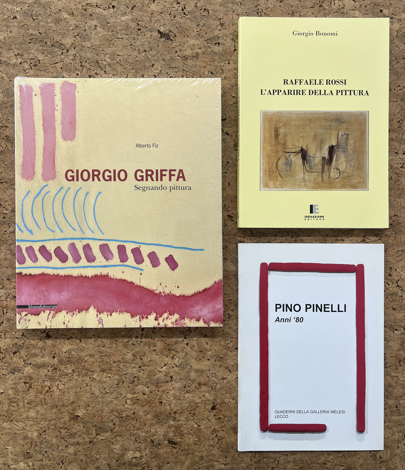 GIORGIO GRIFFA, PINO PINELLI E RAFFAELE ROSSI - Lotto unico di 3 cataloghi