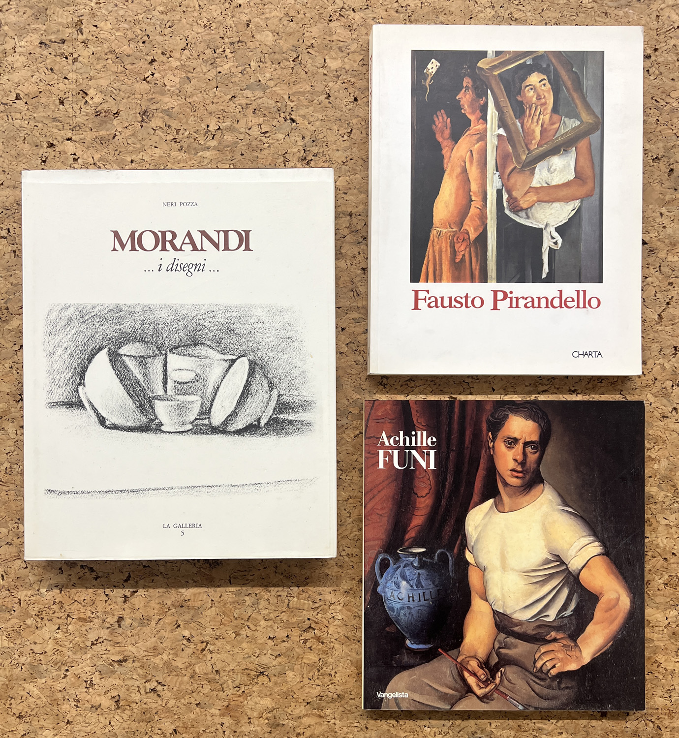 FAUSTO PIRANDELLO, ACHILLE FUNI E GIORGIO MORANDI - Lotto unico di 3 cataloghi:
