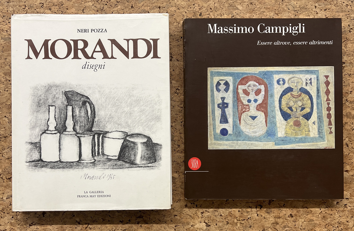 GIORGIO MORANDI E MASSIMO CAMPIGLI - Lotto unico di 2 cataloghi