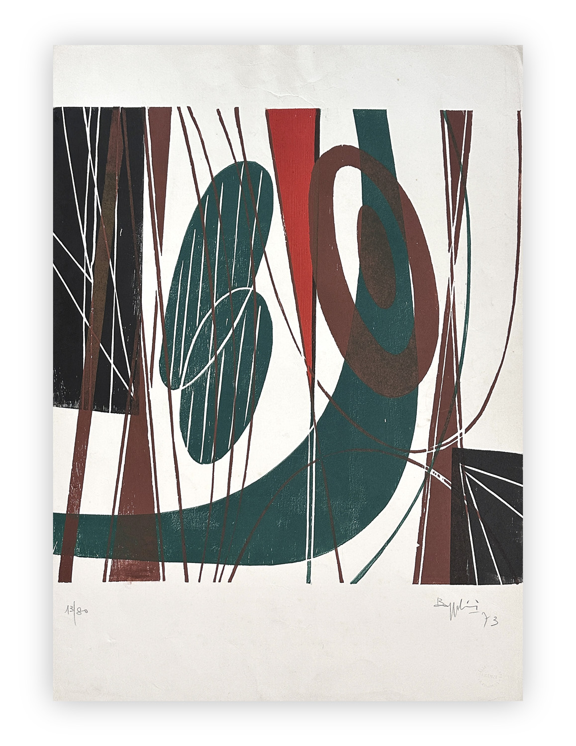 SILVANO BOZZOLINI (1911-1988) - Senza Titolo, 1973