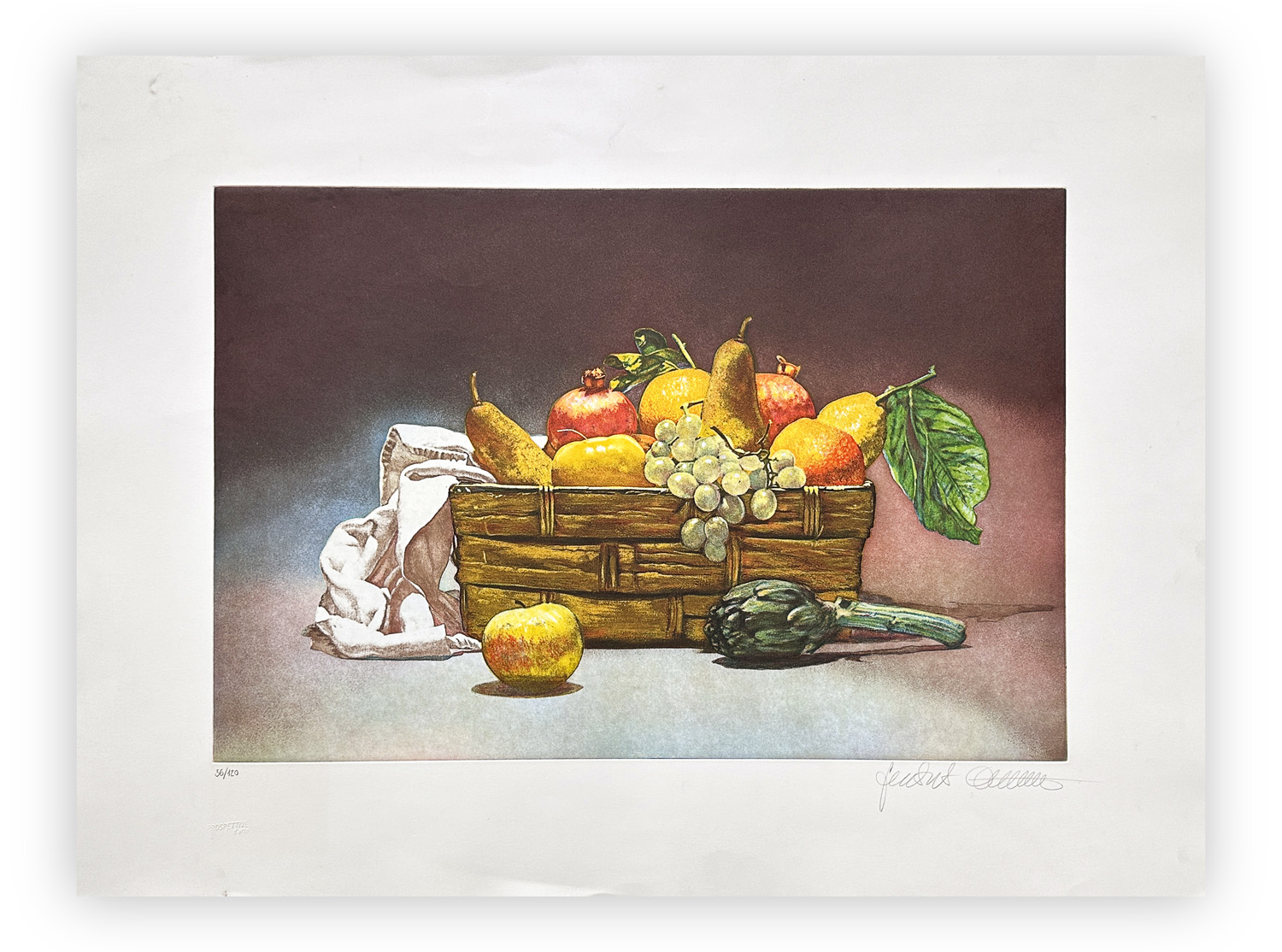 FERDINANDO QUINTAVALLA (1951) - Cestino di frutta