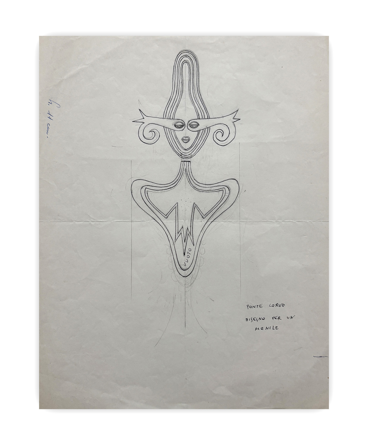 RAFFAELE PONTECORVO (1913-1983) - Disegno per un monile