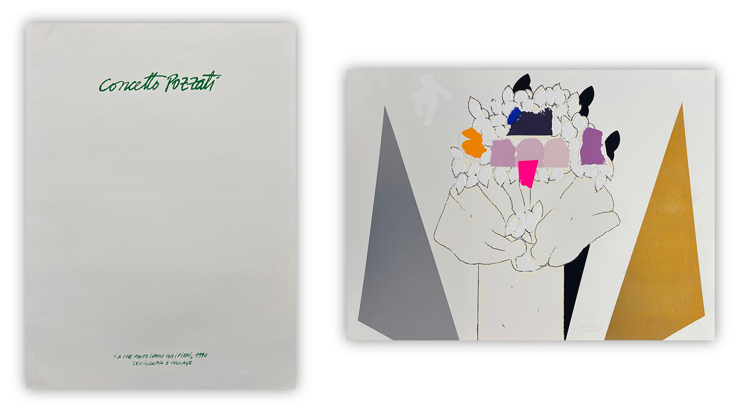 CONCETTO POZZATI (1935-2017) - A che punto siamo con i fiori, 1990