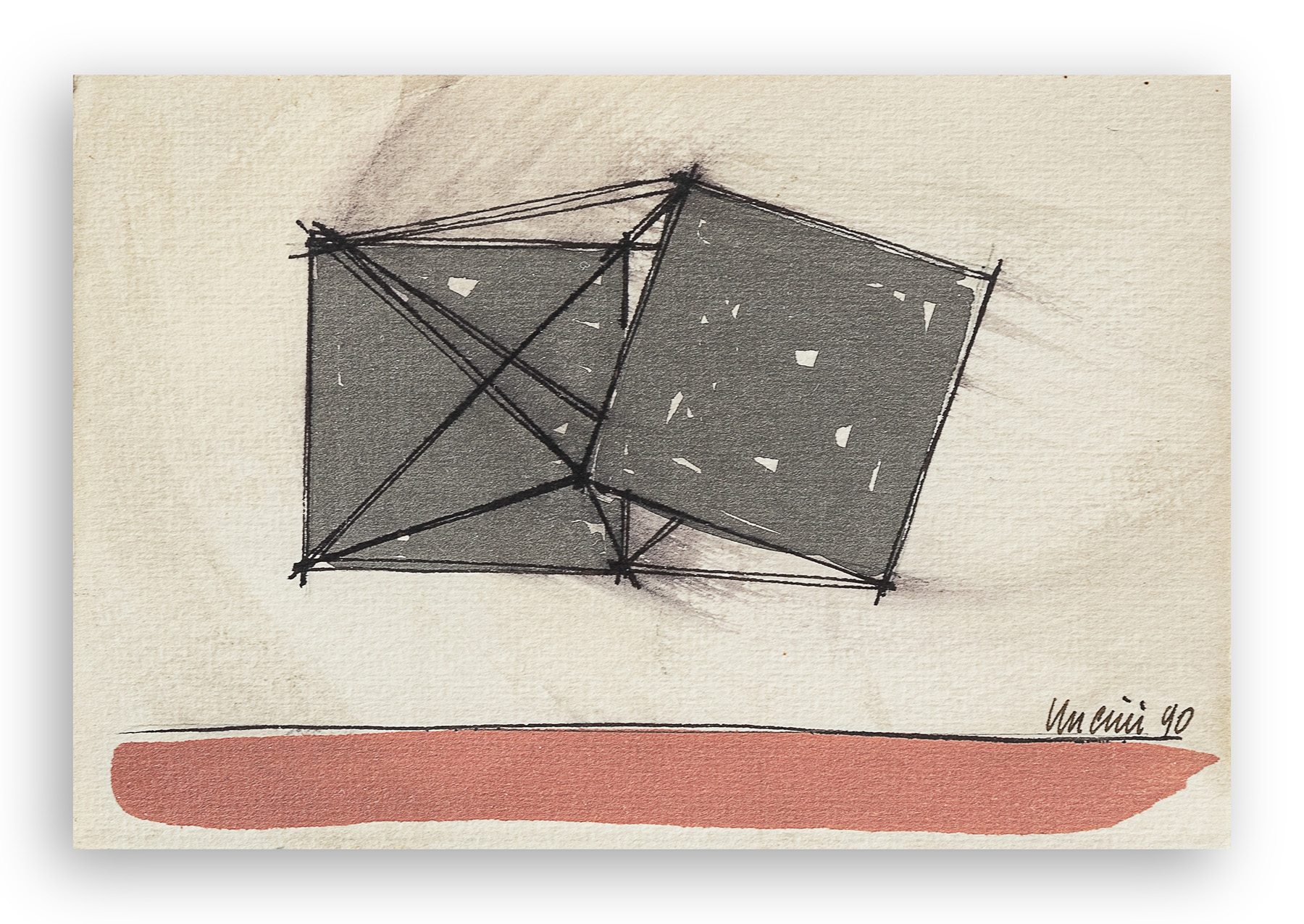 GIUSEPPE UNCINI (1929-2008) - Senza Titolo, 1990