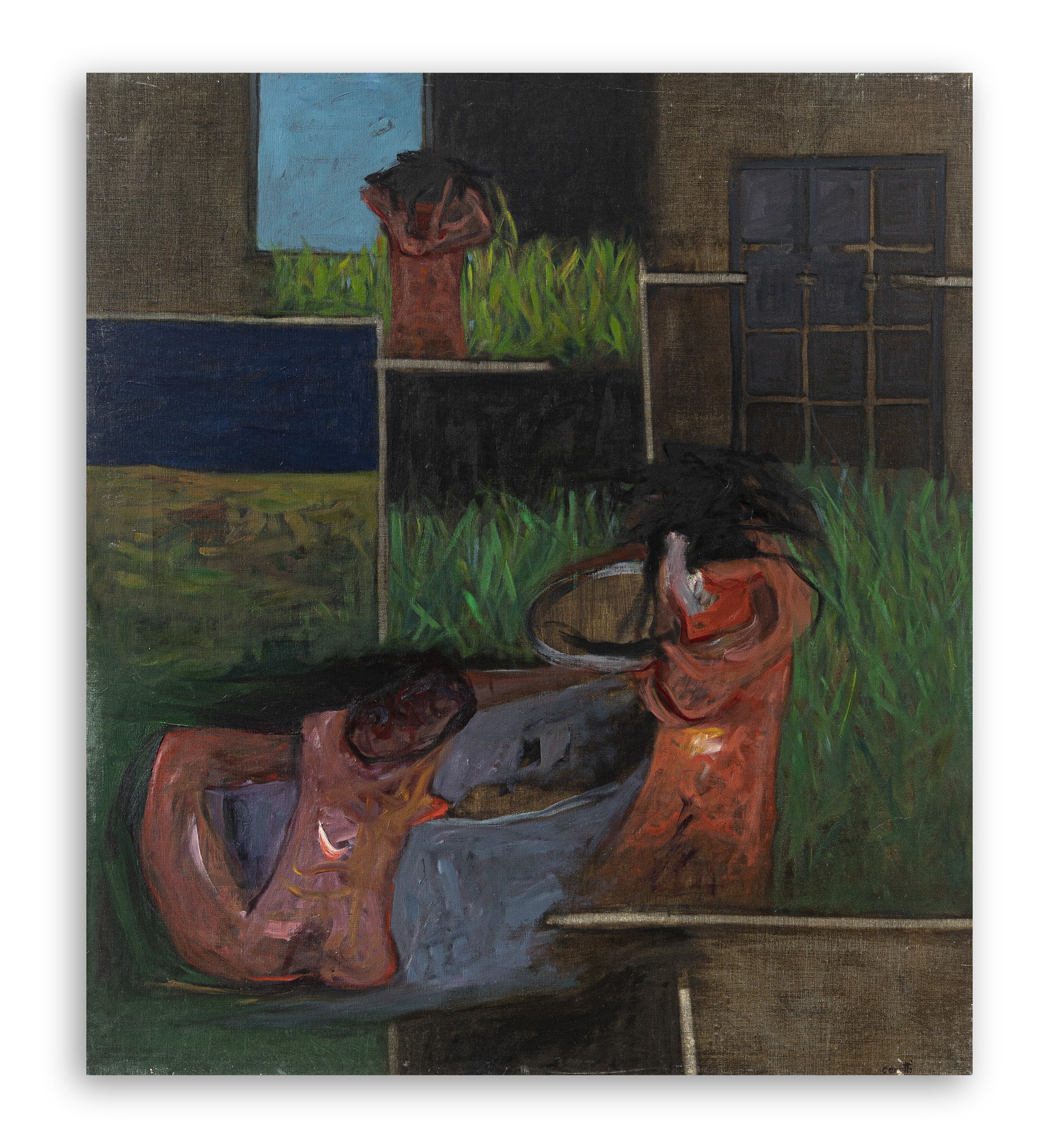 MINO CERETTI (1930) - Figure al chiuso, 1963