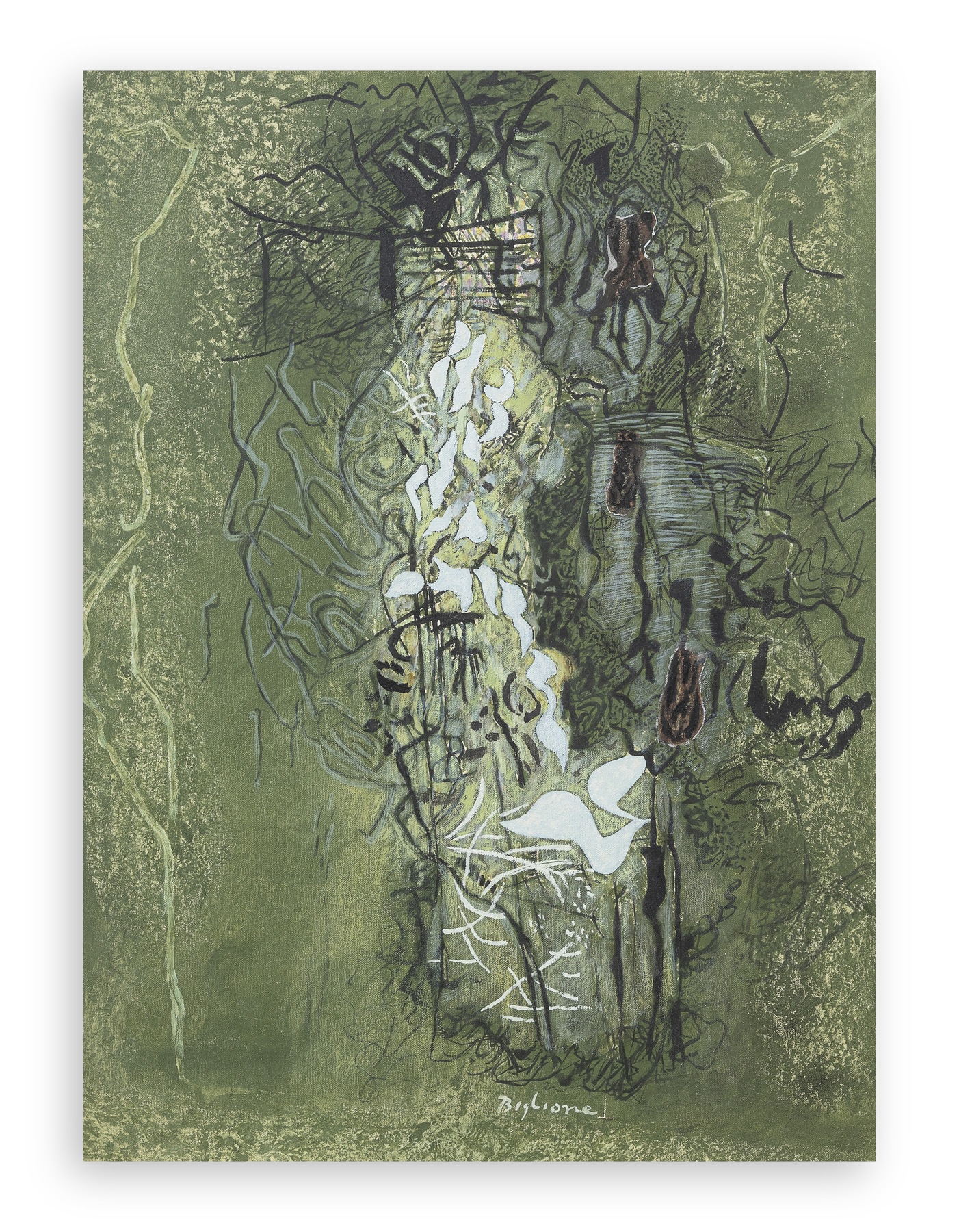 ANNIBALE BIGLIONE (1923-1981) - Senza Titolo, 1968