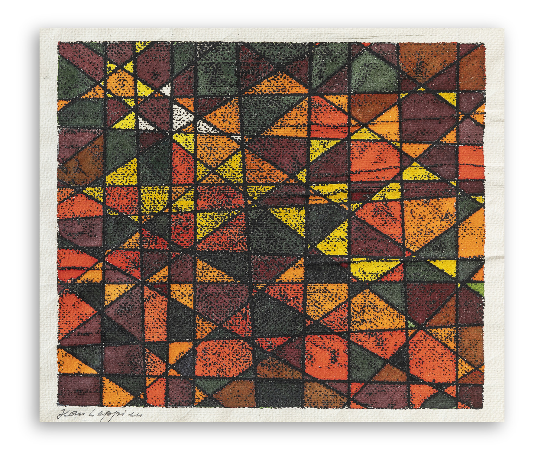 JEAN LEPPIEN (1910-1991) - Senza Titolo, 1971