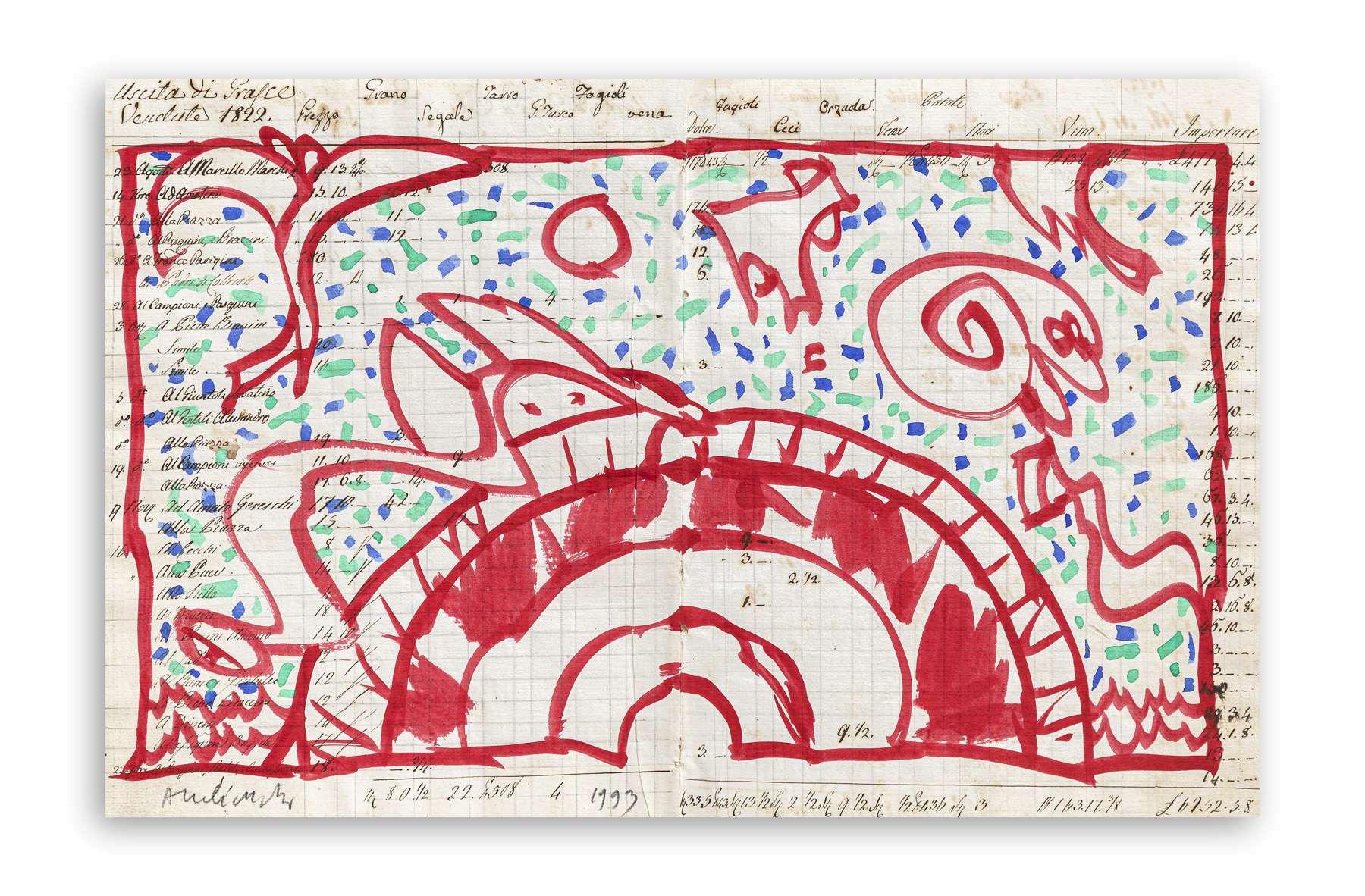 PIERRE ALECHINSKY (1927) - Senza Titolo, 1993