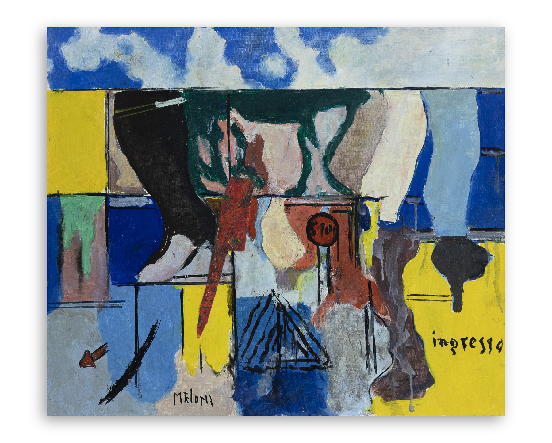 GINO MELONI (1905-1989) - La piscina, 1975