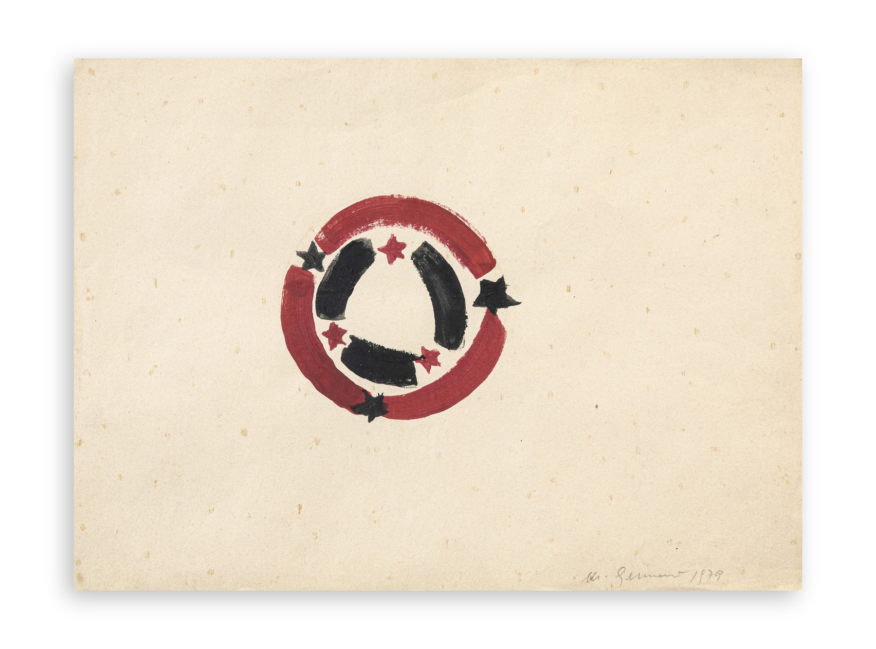 MIMMO GERMANÀ (1944-1992) - Senza Titolo, 1979