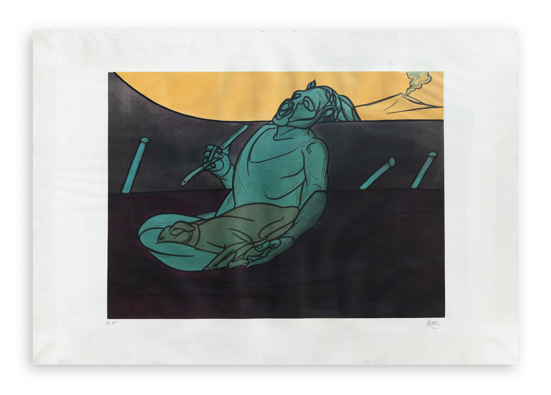 VALERIO ADAMI (1935) - Early morning, 1985