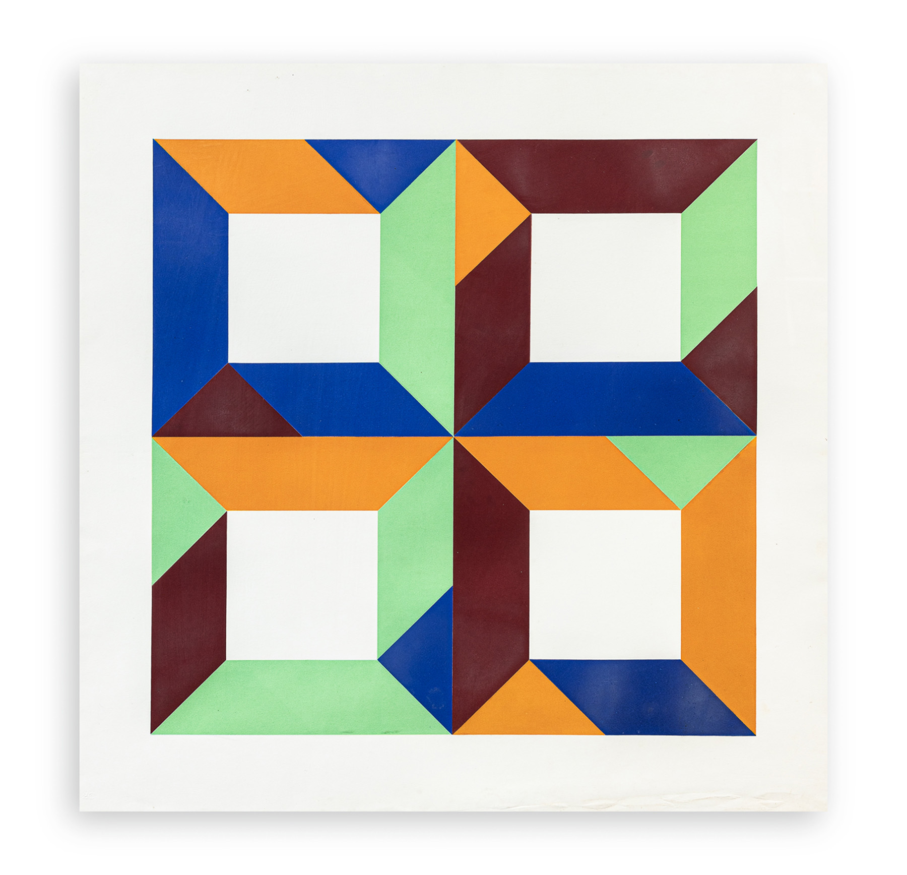 MAX BILL (1908-1994) - Senza Titolo (Presenza grafica), 1971