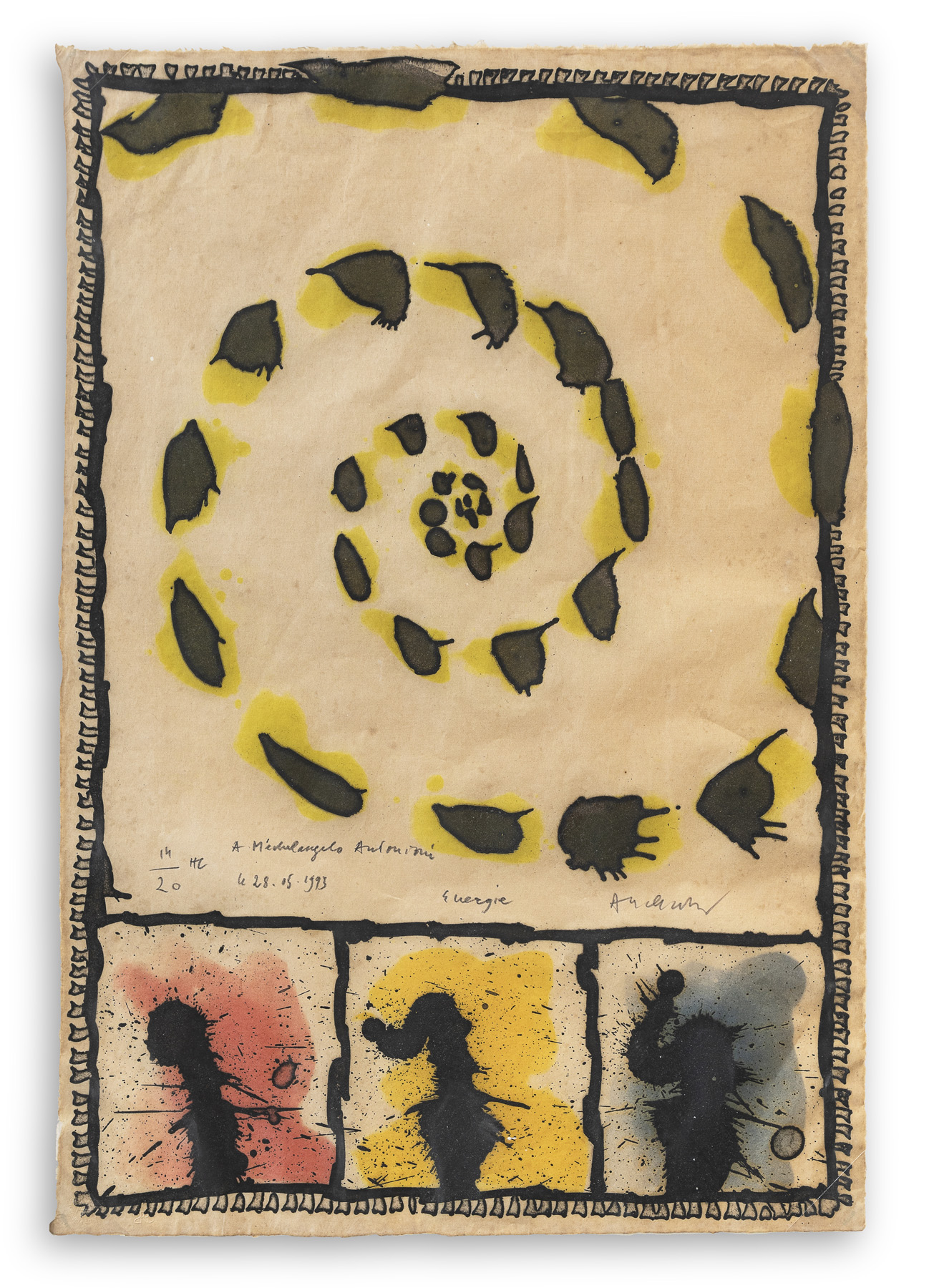 PIERRE ALECHINSKY (1927) - Energie, 1988