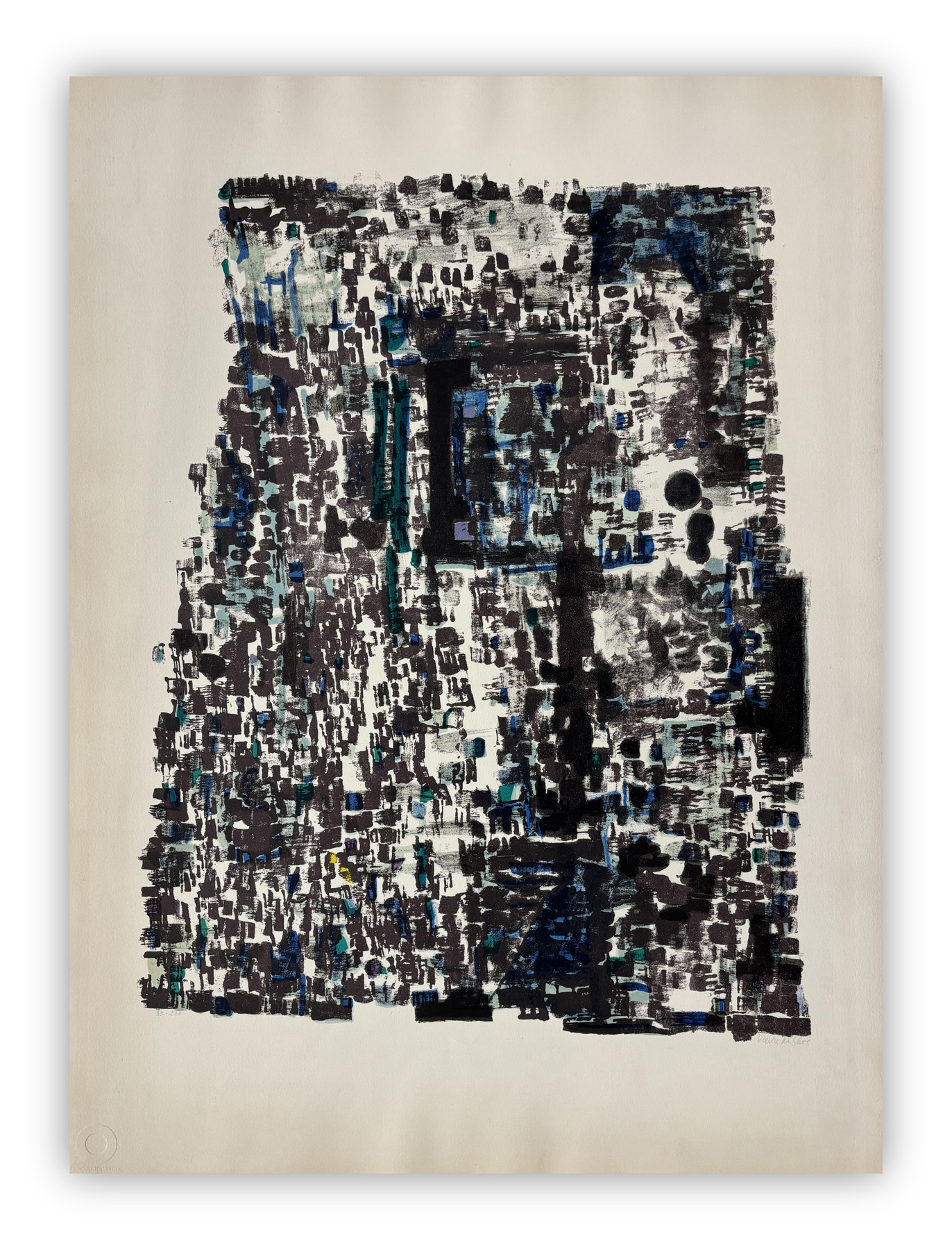 MARIA ELENA VIEIRA DA SILVA (1908-1992) - Les grottes, 1971