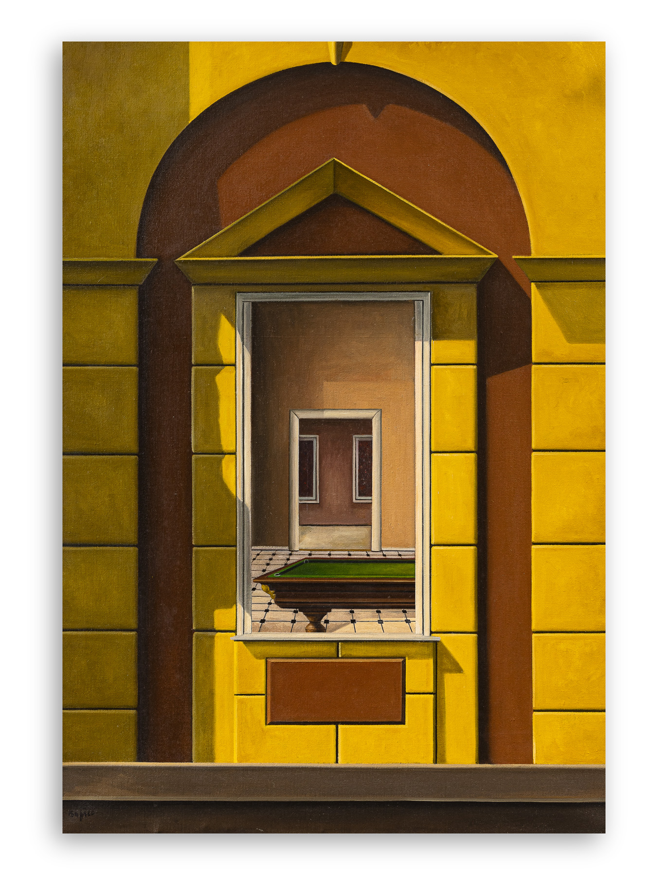 ENRICO BAFICO (1943) - Bigliardo interiore, 1996