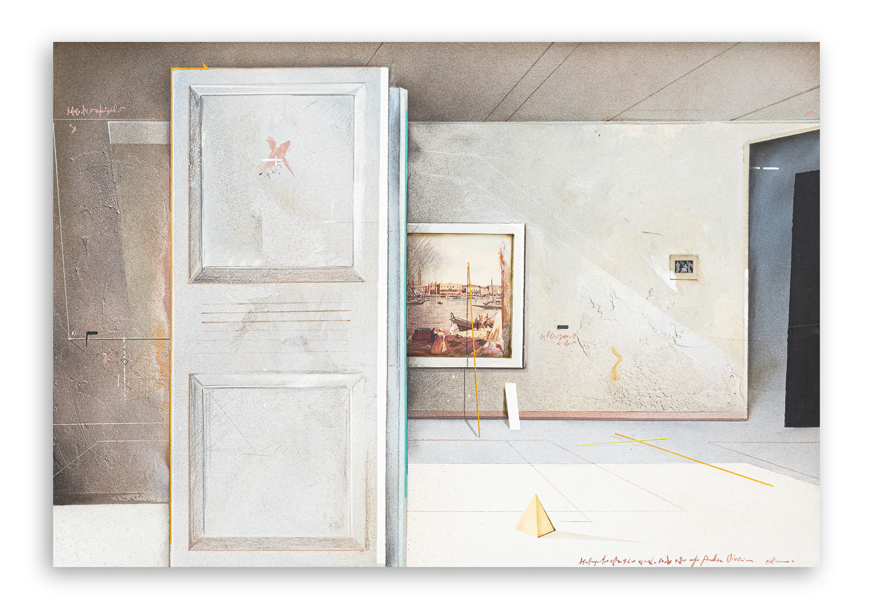 ANDREA VIZZINI (1949) - La Porta. Interno teoretico