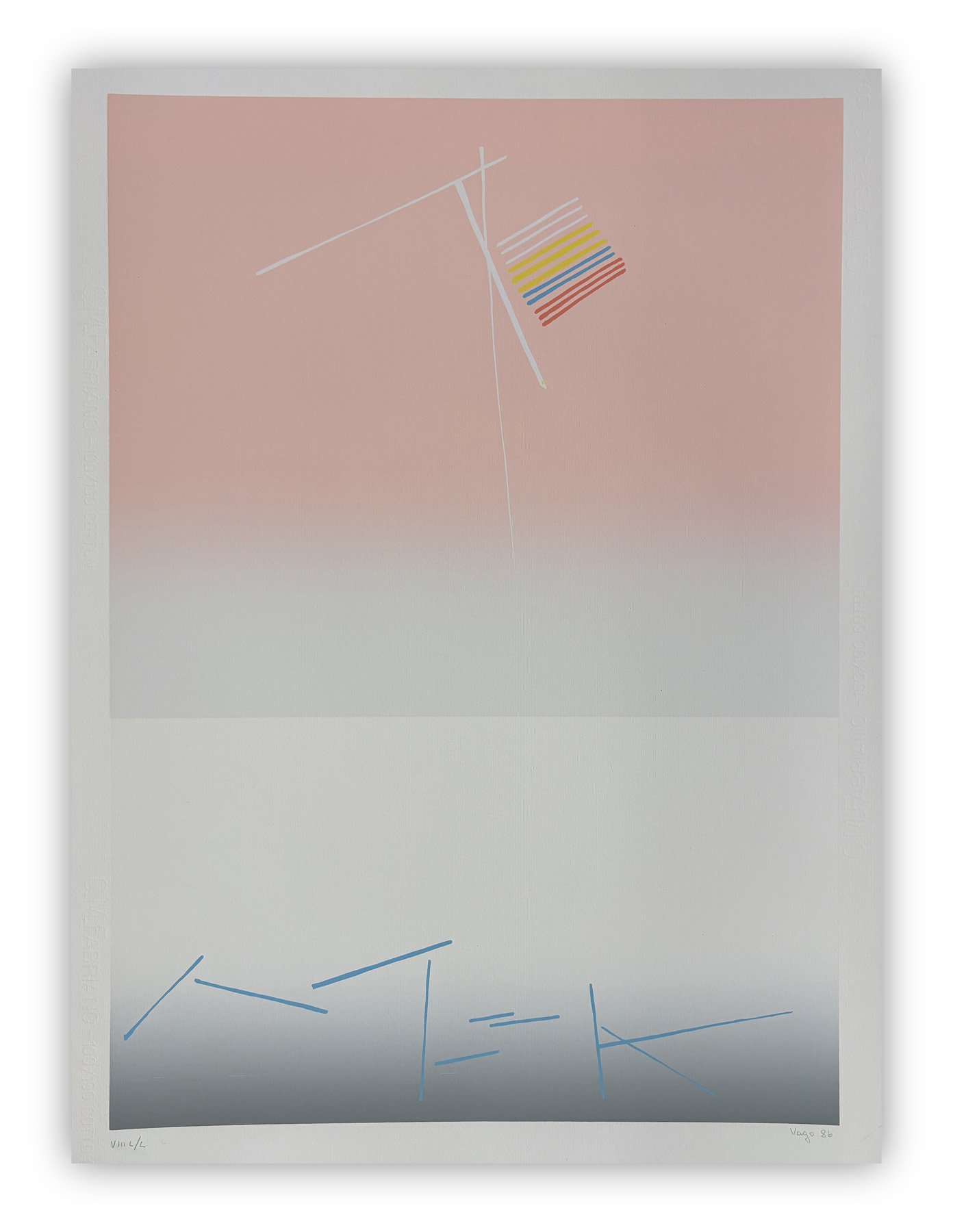 VALENTINO VAGO (1931-2018) - Senza Titolo, 1986