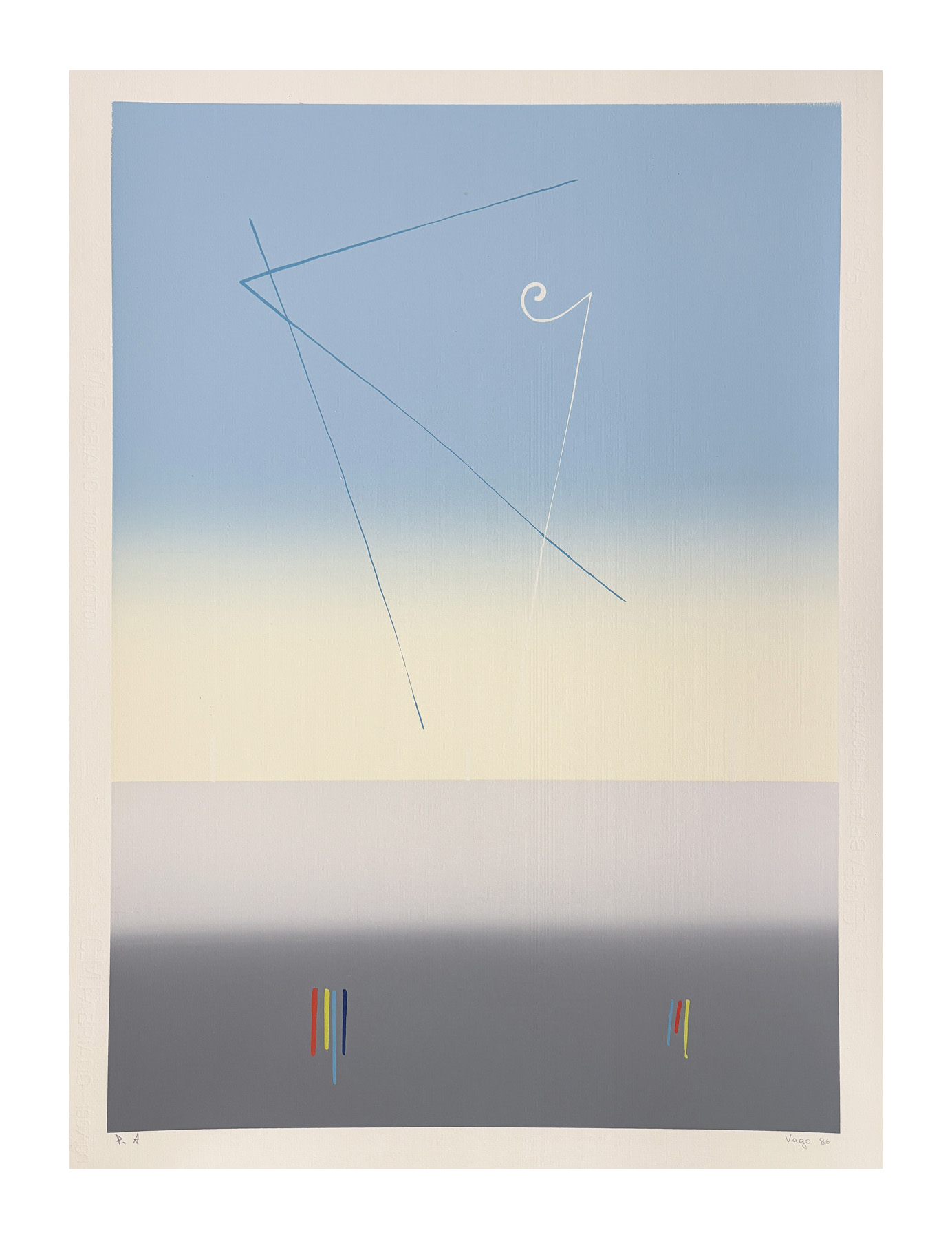 VALENTINO VAGO (1931-2018) - Senza Titolo, 1986

