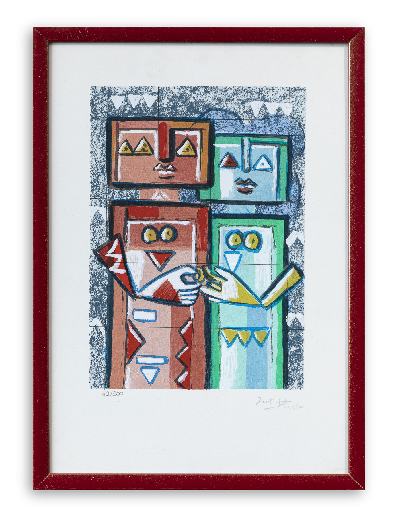 IBRAHIM KODRA (1918-2006) - Senza Titolo