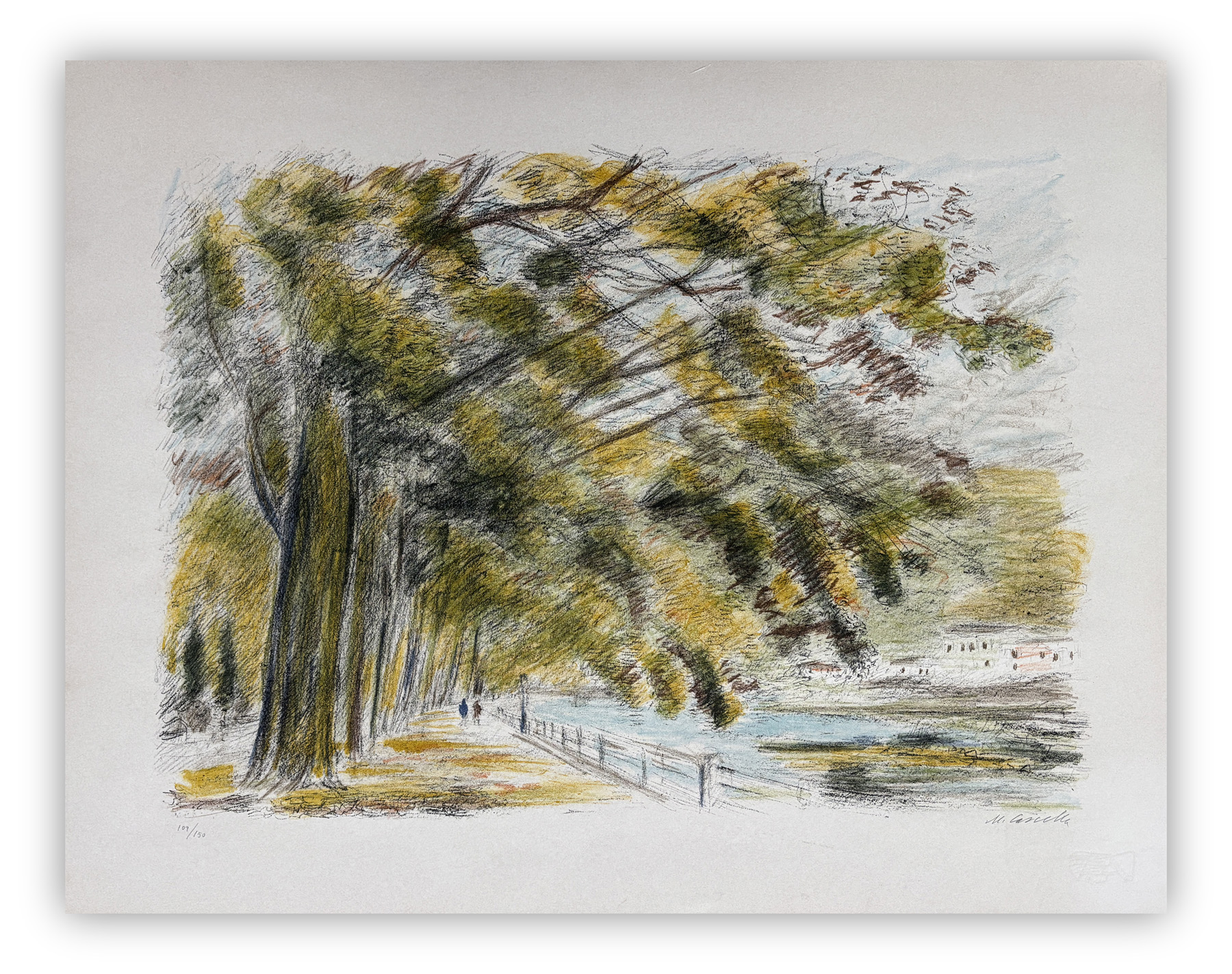 MICHELE CASCELLA (1892-1989) - Merano, la Promenade