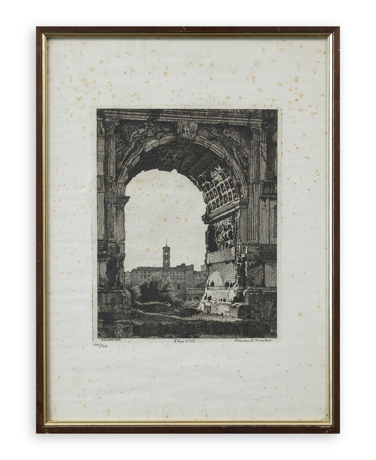 BENVENUTO DISERTORI (1887-1969) - L'arco di Tito, 1918