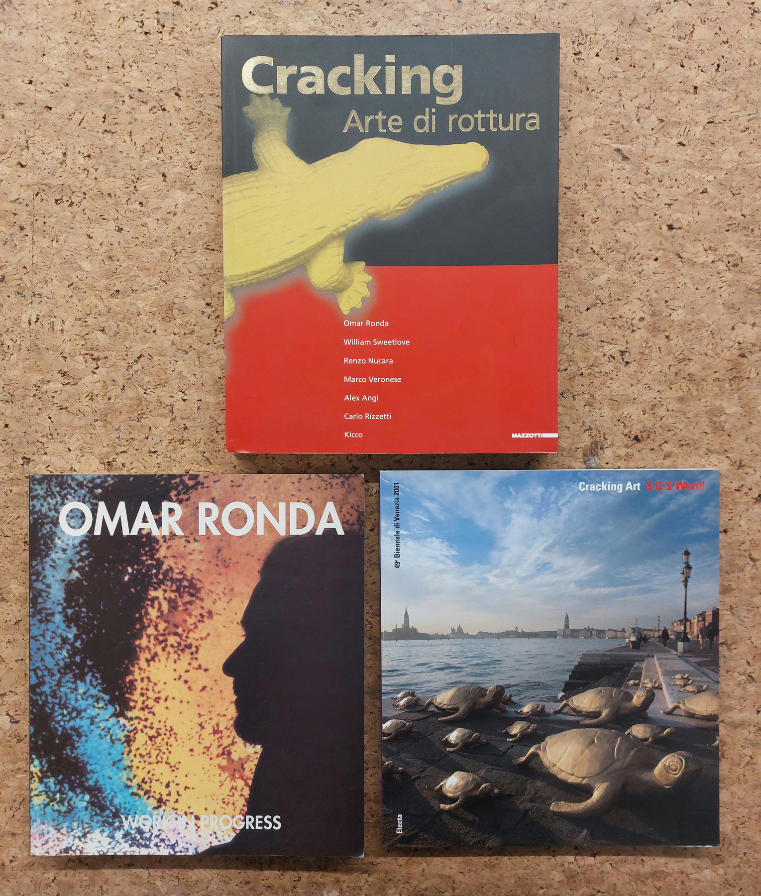 CRACKING ART - Lotto unico di 3 cataloghi