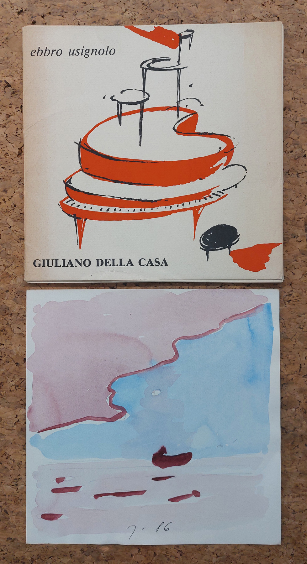 CATALOGHI CON OPERE ALL'INTERNO (GIULIANO DELLA CASA) - Giuliano Della Casa. Ebbro usignolo, 1986