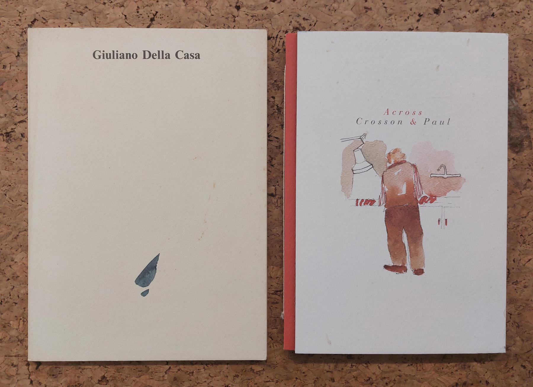 CATALOGHI CON DISEGNO (GIULIANO DELLA CASA) - Lotto unico di 2 cataloghi con disegno