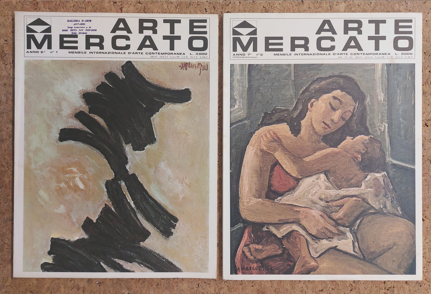 ARTE MERCATO - RIVISTA MENSILE INTERNAZIONALE D’ARTE - Lotto unico di 5 numeri: