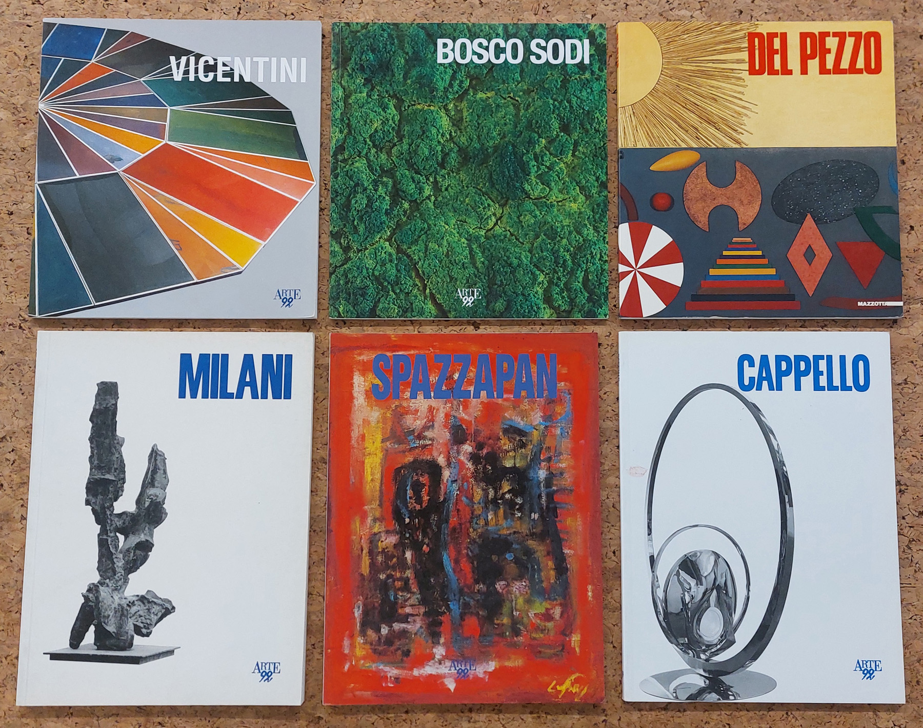 GALLERIA ARTE 92, MILANO - Lotto unico di 6 cataloghi editi dalla Galleria