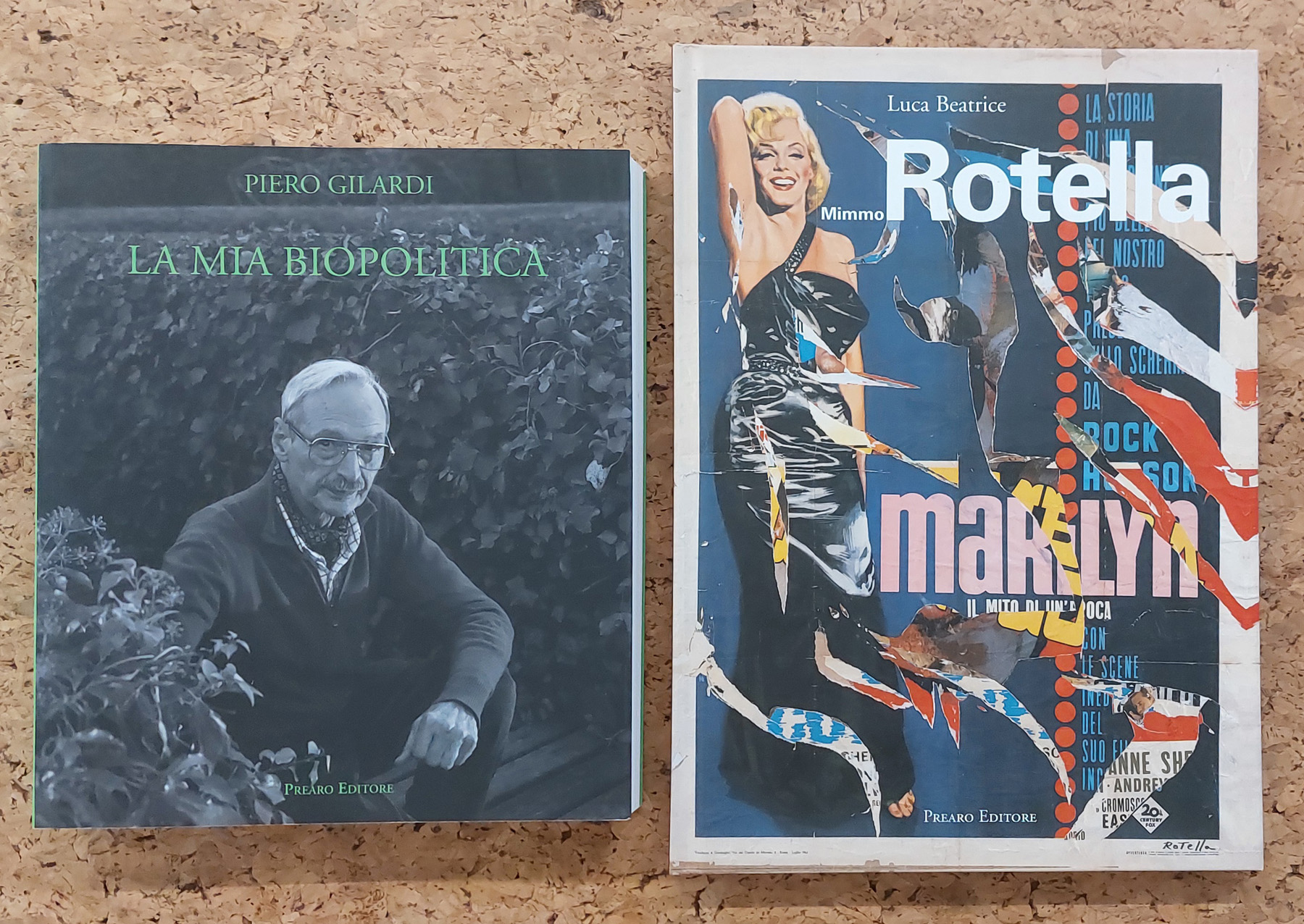 PIERO GILARDI E MIMMO ROTELLA - Lotto unico di 2 cataloghi