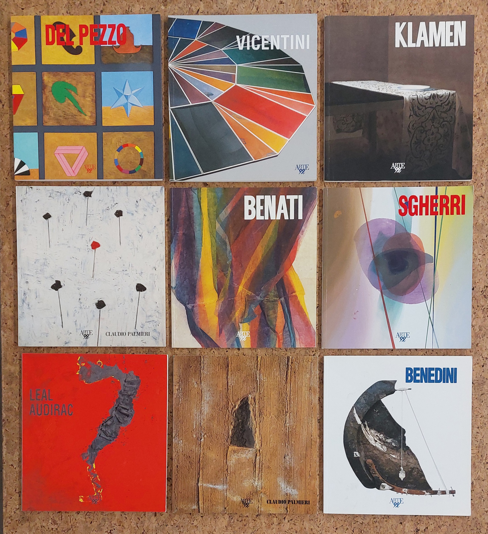 GALLERIA ARTE 92, MILANO - Lotto unico di 9 cataloghi editi dalla Galleria