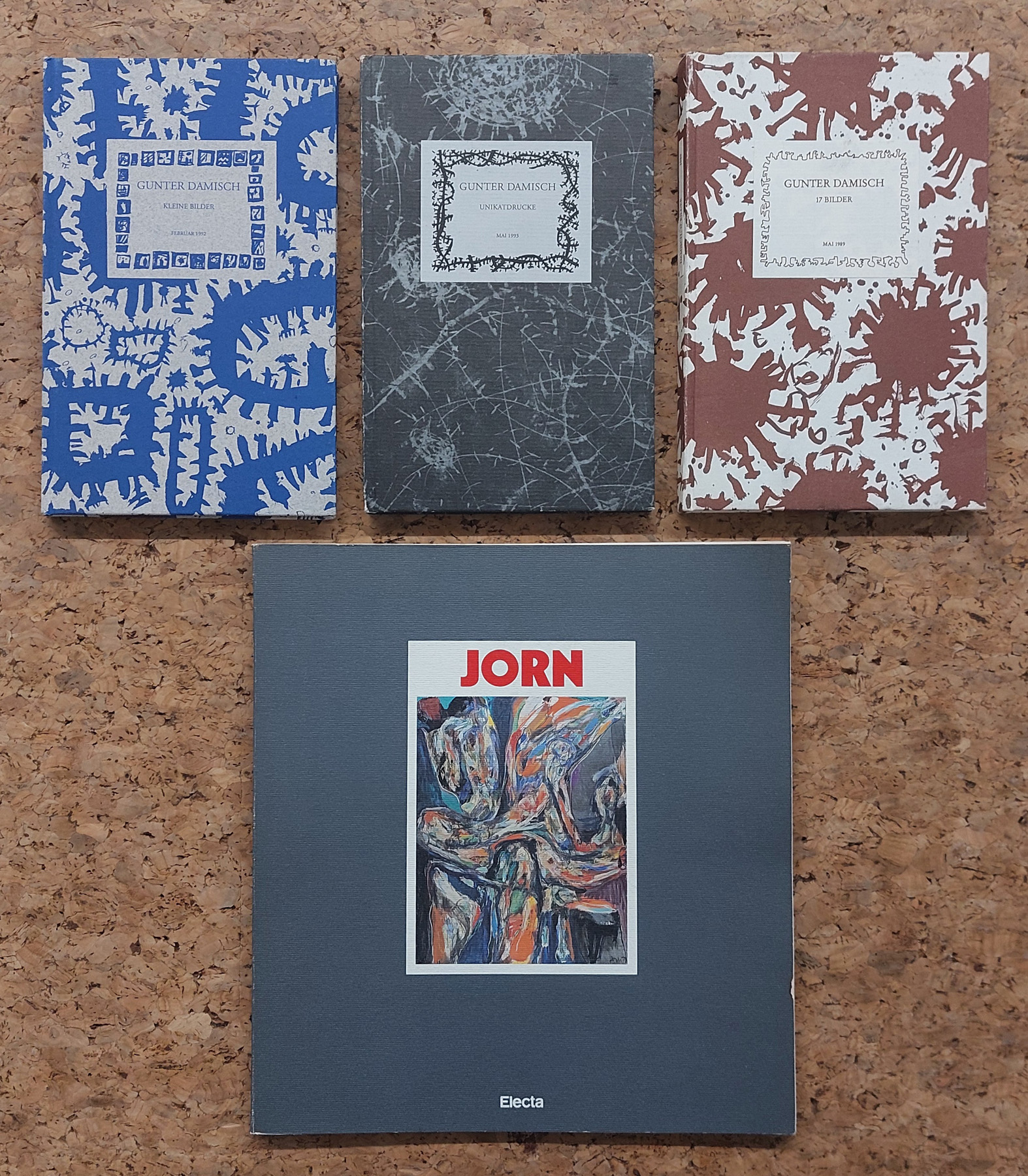 GUNTHER DAMISCH E ASGER JORN - Lotto unico di 4 cataloghi