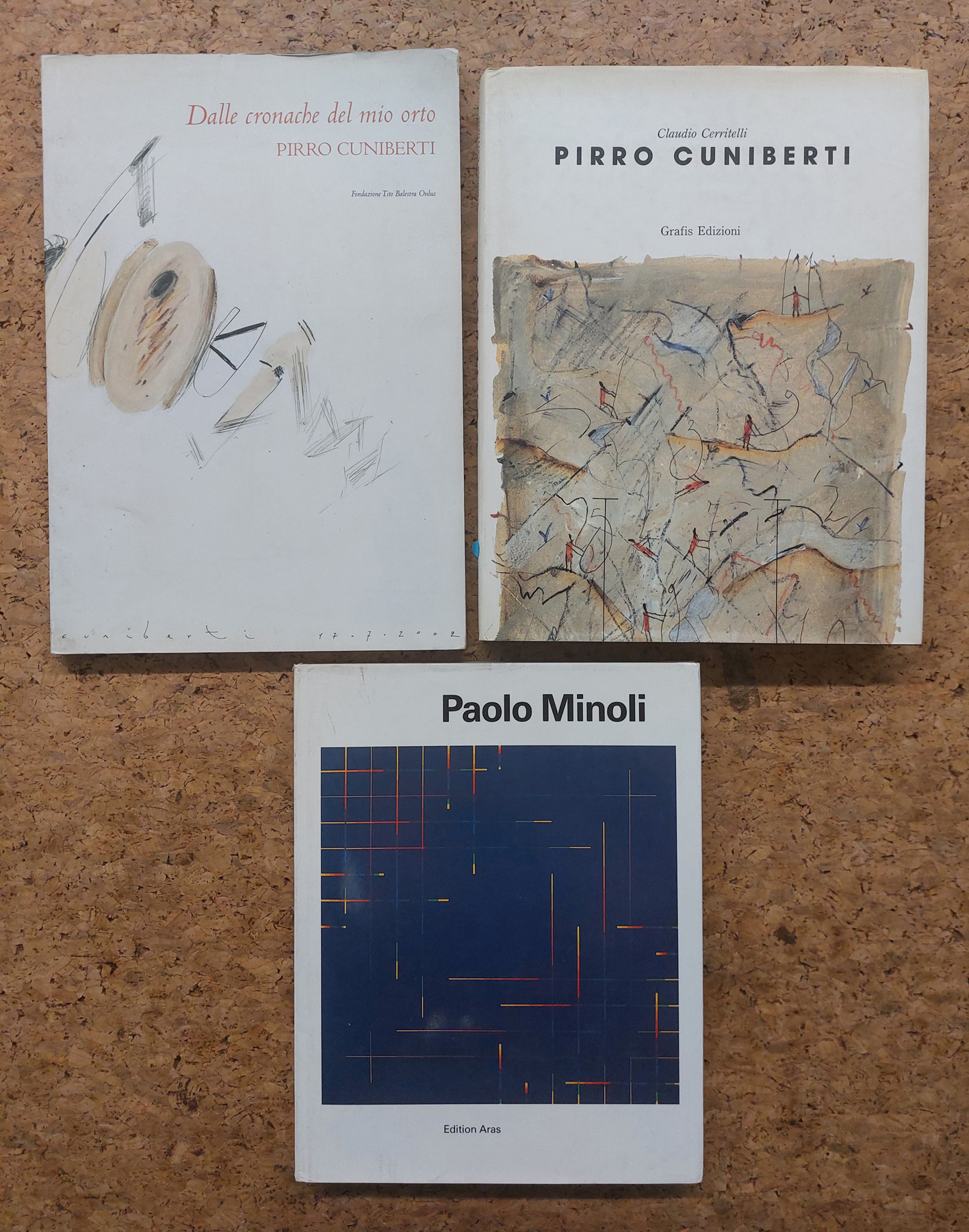 PIRRO CUNIBERTI E PAOLO MINOLI - Lotto unico di 3 cataloghi